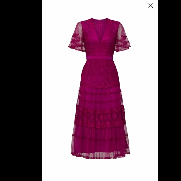 Selling by June 6: Temperley London Florence Short Sleeve Dress (US Size 2) - Picture 7 of 8